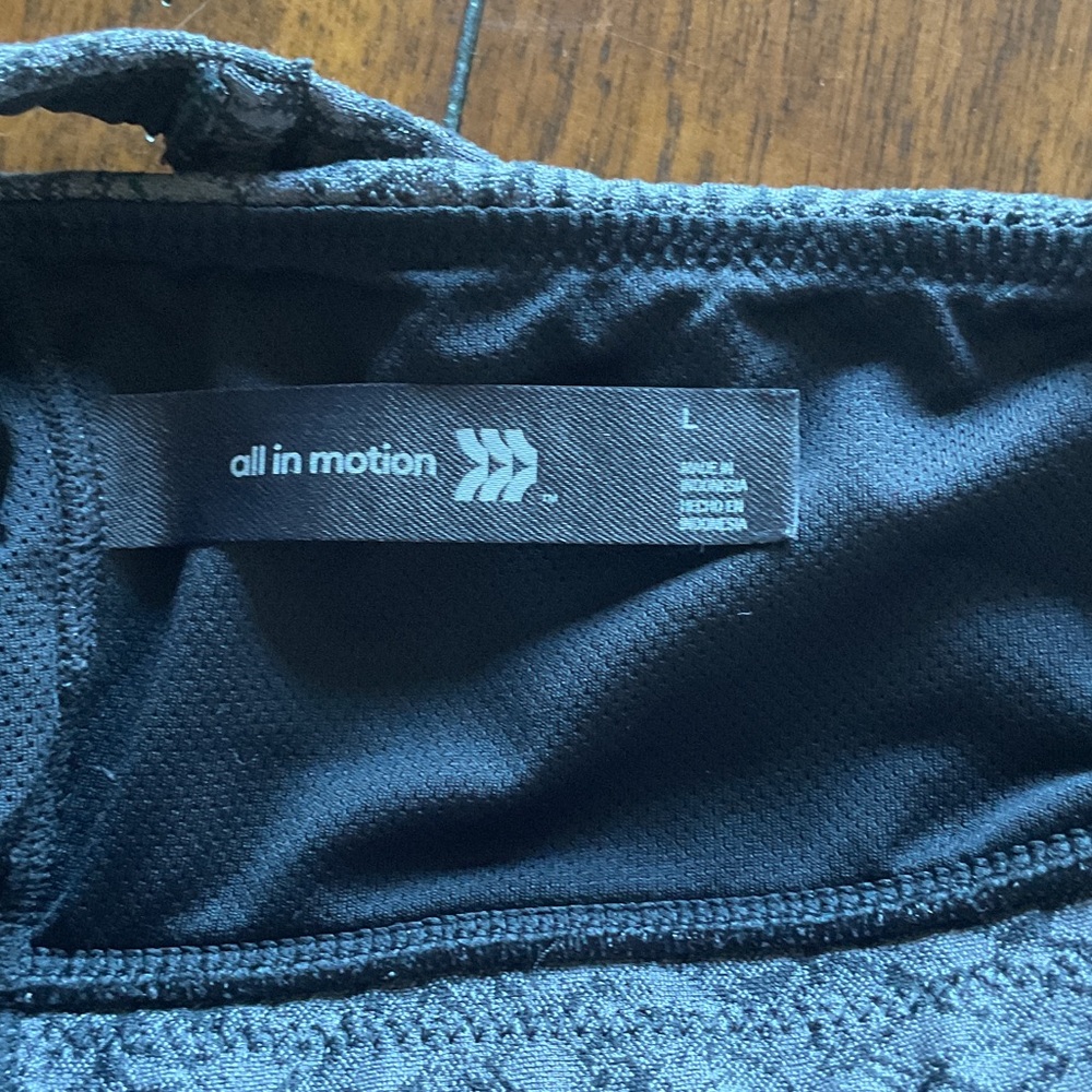 All in Motion Charcoal Patterned Sports Bra - Picture 2 of 3